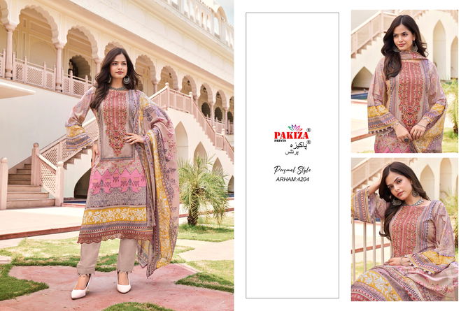 Arham Vol 42 By Pakiza Prints Lawn Cotton Embroidery Pakistani Suits Wholesale Shop In Surat